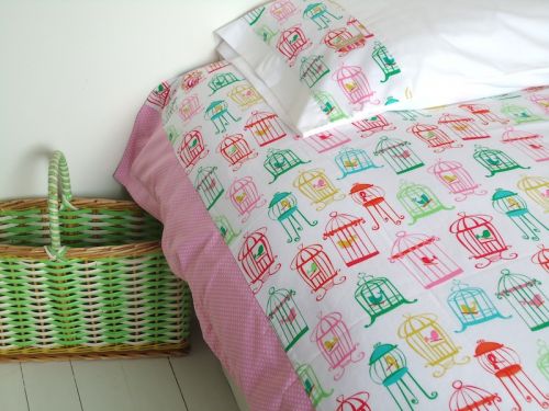 Cheerful Chirpy Single Duvet Cover and Pillow Slip Set